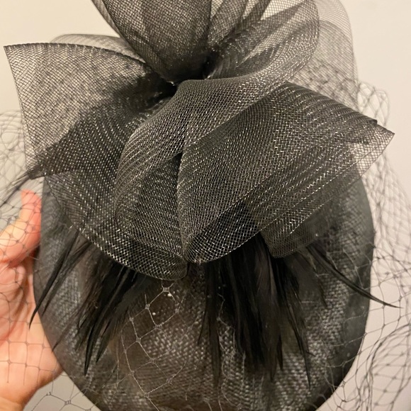 Vintage Ladies Black Pin-Up Hat With Veil (see description) - Picture 5 of 7